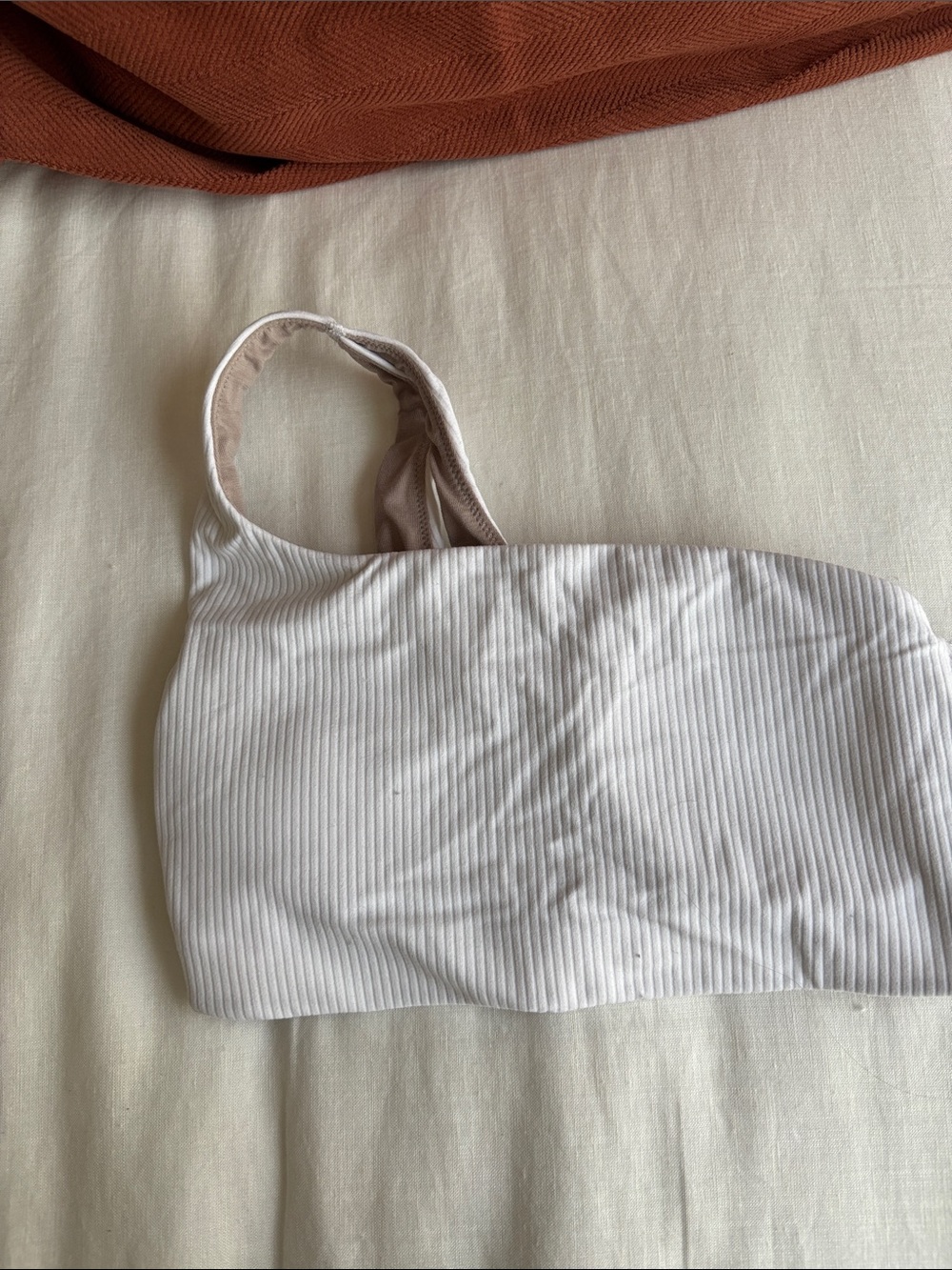 Lululemon ribbed one shoulder sports bra